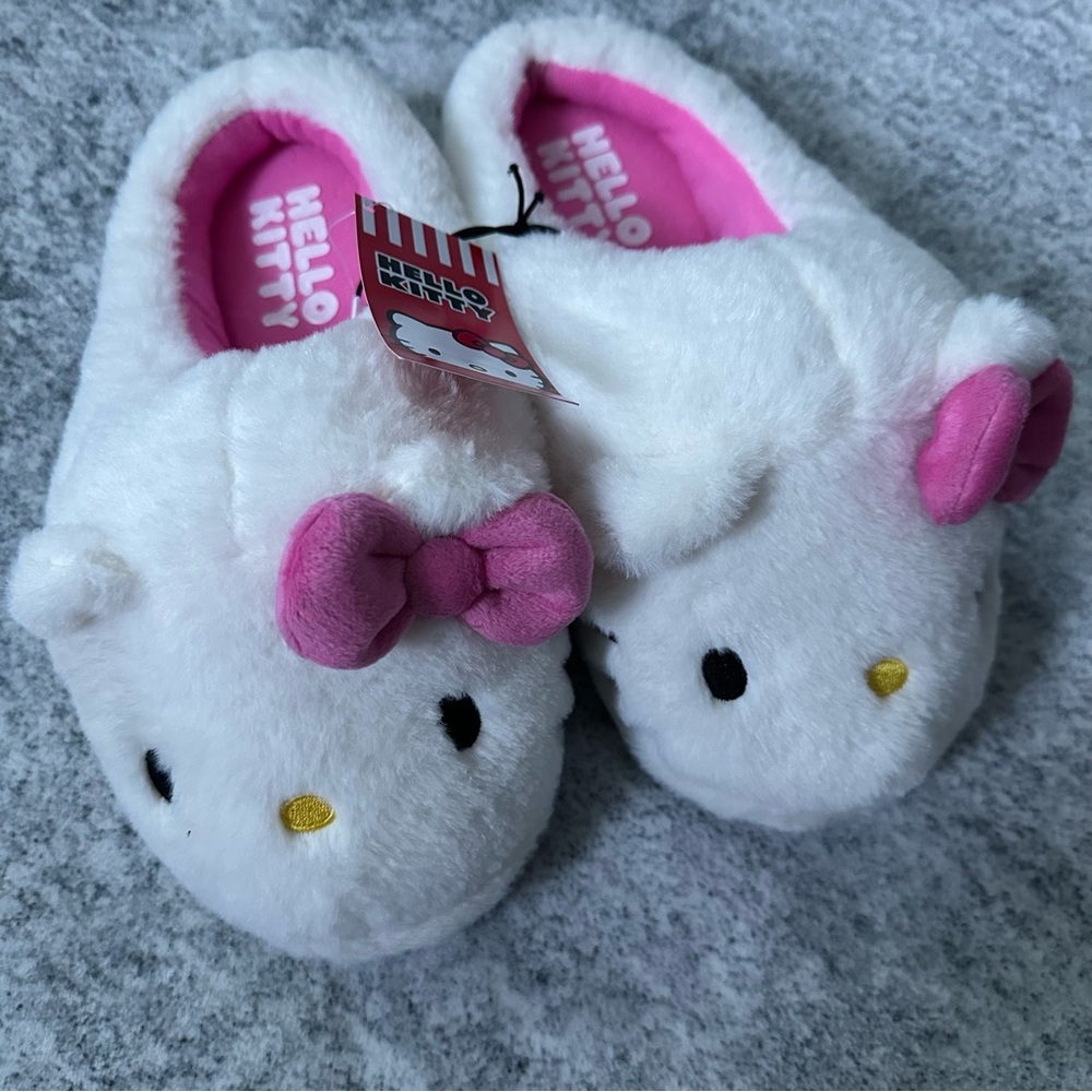 Hello Kitty Plush Slippers